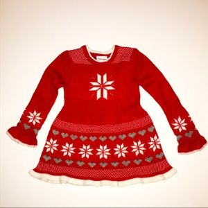 Girls holiday sweater dress
